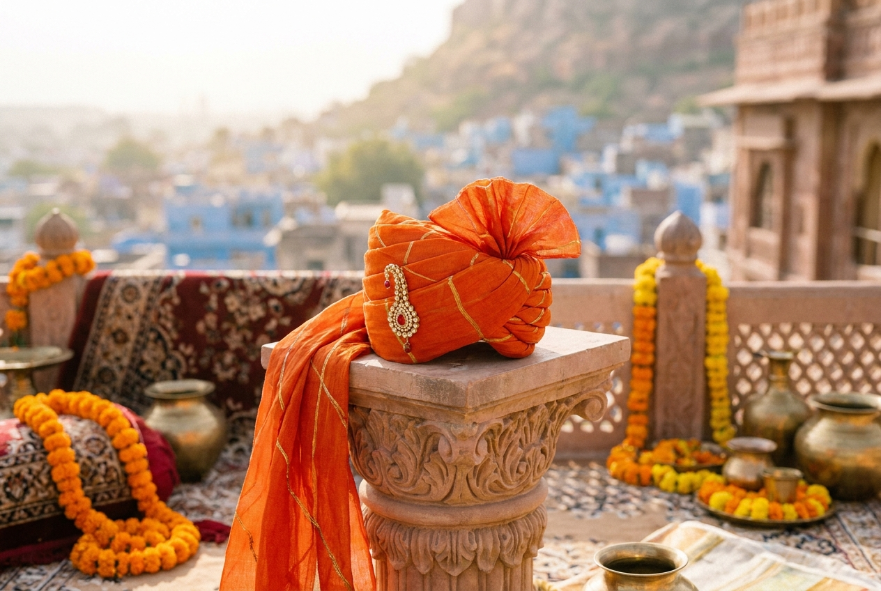 Sunset Orange Safa