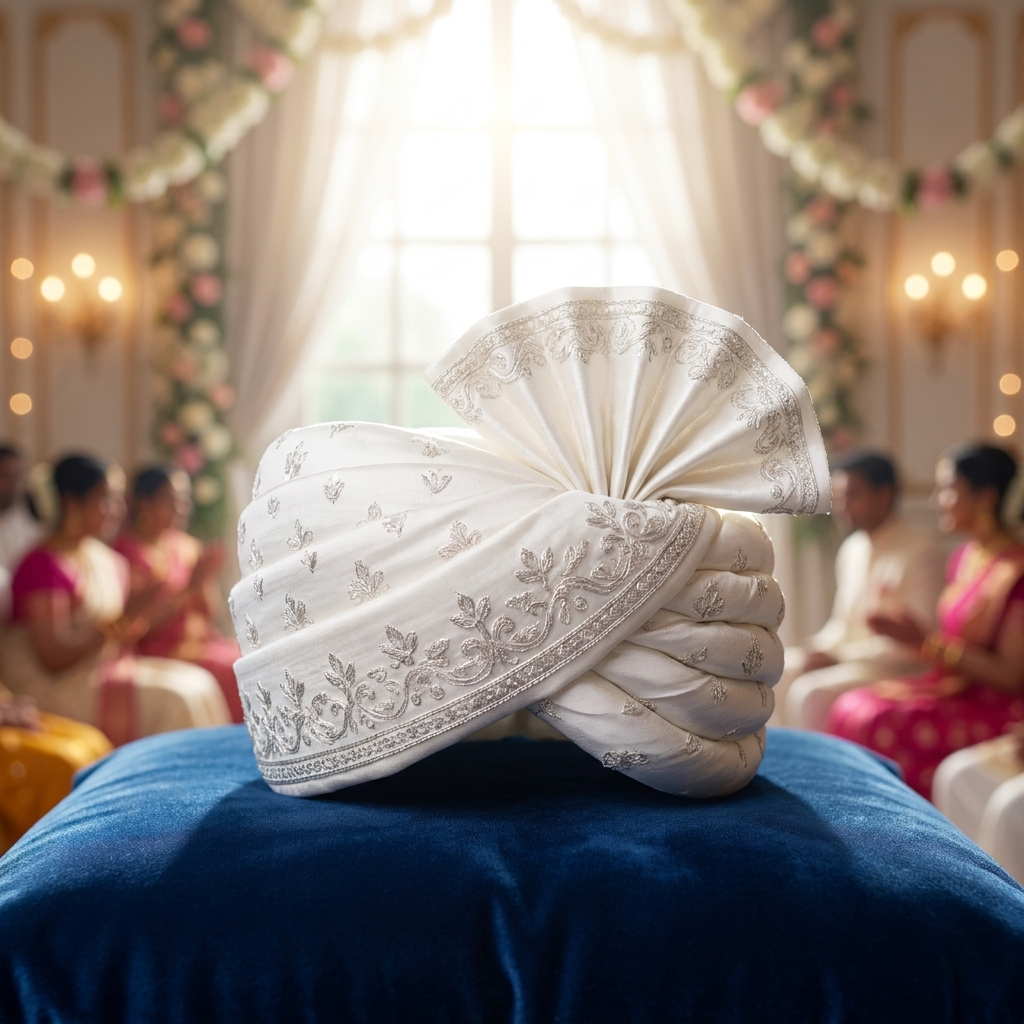 Ivory Silk Safa